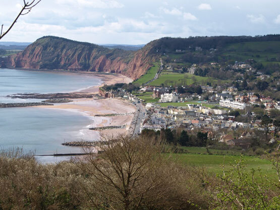 Walking to Sidmouth via cliff path