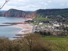 Walking to Sidmouth via cliff path
